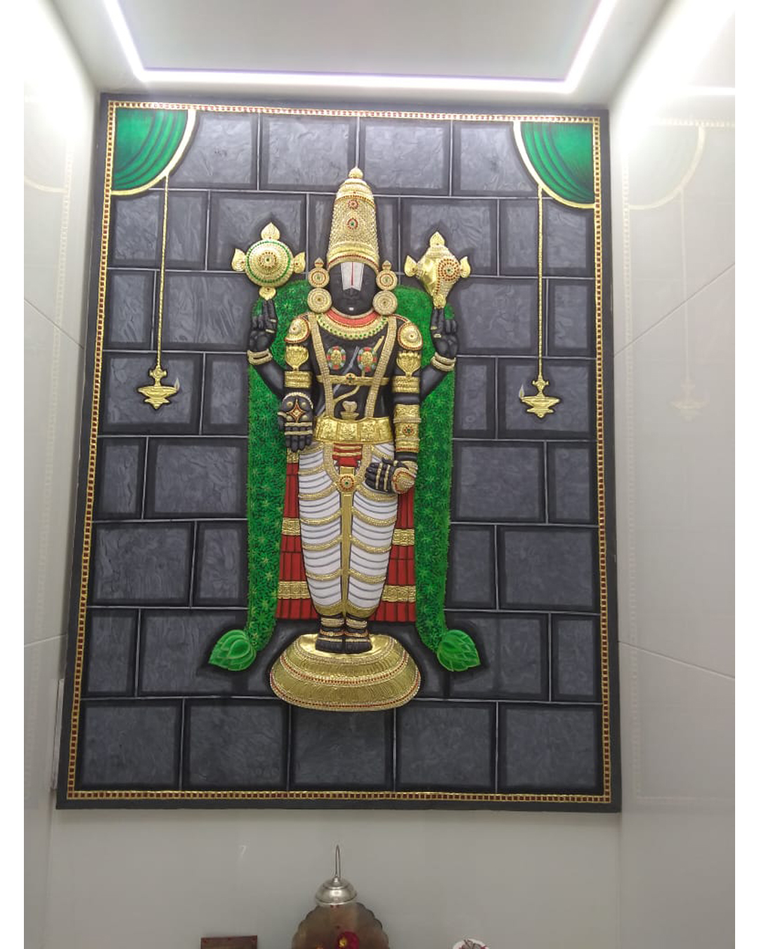 Riddhi Siddhi Art Creations - Tanjore Balaji Wall Mural